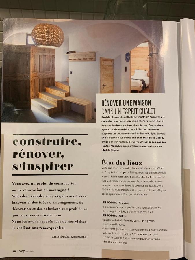 Le Gabion, Luxueux Appartement Avec Sauna, Serre Chevalier Vallee 圣沙夫雷 外观 照片